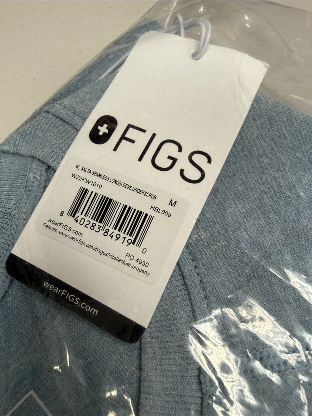 FIGS Seamless Salta Underscrub Dusty Blue -Medium, NWT - Picture 6 of 6
